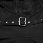 Black 'Lucius' Waterproof Asymmetrical Cloak