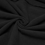 Black 'Lucius' Waterproof Asymmetrical Cloak