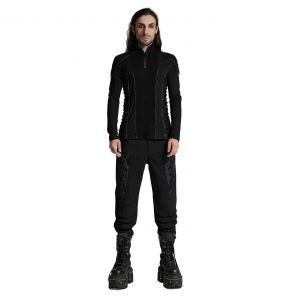 Polo Gothique 'Ozul' Noir