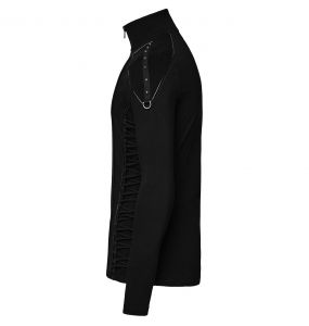 Polo Gothique 'Ozul' Noir