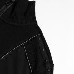 Polo Gothique 'Ozul' Noir