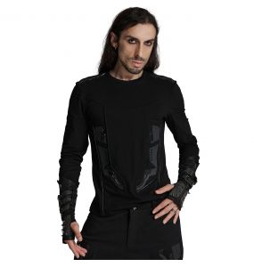 Black '3D Armor' Cyber Sweater