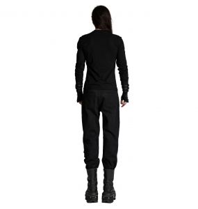 Black '3D Armor' Cyber Sweater