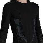 Black '3D Armor' Cyber Sweater