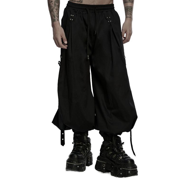 Pantalon Cyberpunk 'Kalon' Noir