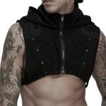 Black 'Kalon' Cyberpunk Short Vest
