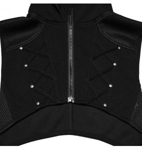 Black 'Kalon' Cyberpunk Short Vest