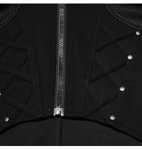 Black 'Kalon' Cyberpunk Short Vest