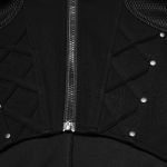 Black 'Kalon' Cyberpunk Short Vest