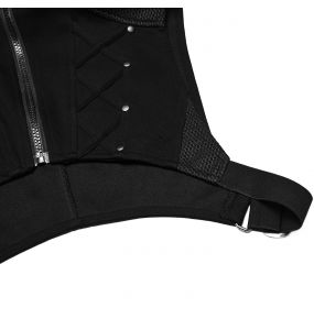 Black 'Kalon' Cyberpunk Short Vest