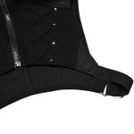 Black 'Kalon' Cyberpunk Short Vest