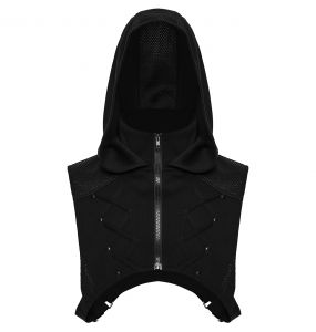 Black 'Kalon' Cyberpunk Short Vest