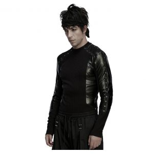 Polo Manches Longues 'Kalon' Noir