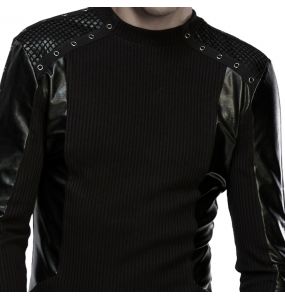 Polo Manches Longues 'Kalon' Noir