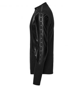 Polo Manches Longues 'Kalon' Noir