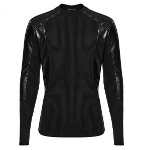 Black 'Kalon' Long Sleeves Sweater