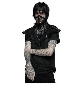 Black 'Stylish Mesh' T-Shirt