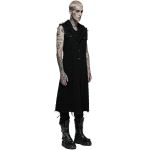 Black 'Punk Old Medium' Length Vest