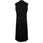 Black 'Punk Old Medium' Length Vest