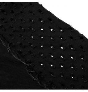 Black 'Punk Old Medium' Length Vest