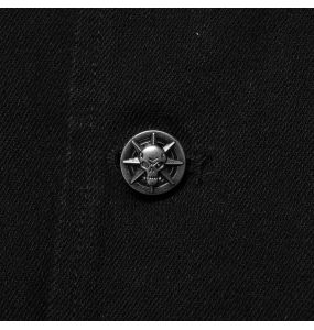 Black 'Punk Old Medium' Length Vest