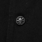 Black 'Punk Old Medium' Length Vest