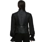 Black Jacquard 'Idris' Waistcoat