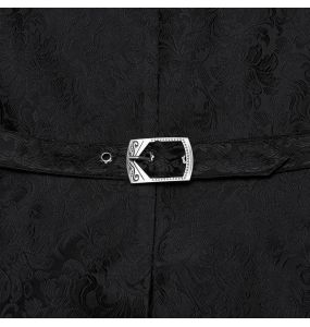 Black Jacquard 'Idris' Waistcoat