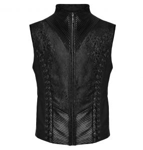 Black Jacquard 'Idris' Waistcoat