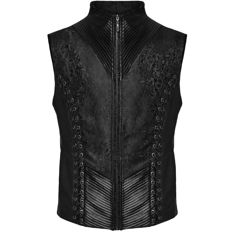 Black Jacquard 'Idris' Waistcoat