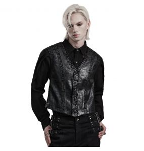 Black 'Vlad' Gothic Waistcoat