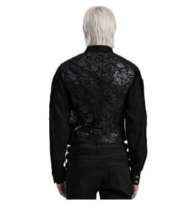 Black 'Vlad' Gothic Waistcoat