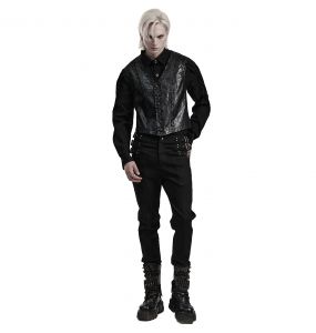 Black 'Vlad' Gothic Waistcoat