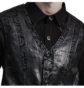 Black 'Vlad' Gothic Waistcoat