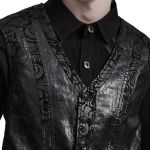 Black 'Vlad' Gothic Waistcoat