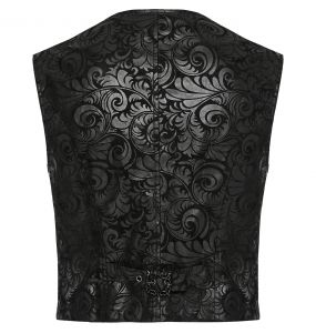 Black 'Vlad' Gothic Waistcoat