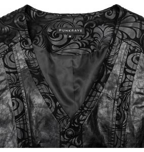 Black 'Vlad' Gothic Waistcoat