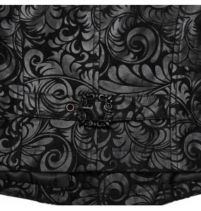 Black 'Vlad' Gothic Waistcoat