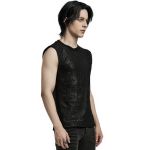 Black 'Grimbald' Sleeveless T-Shirt