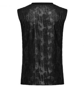 Black 'Grimbald' Sleeveless T-Shirt