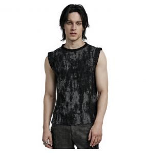 T-Shirt Sans Manches 'Grimbald' Gris