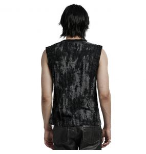 T-Shirt Sans Manches 'Grimbald' Gris