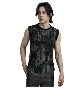 T-Shirt Sans Manches 'Grimbald' Gris