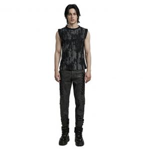 T-Shirt Sans Manches 'Grimbald' Gris