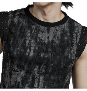 T-Shirt Sans Manches 'Grimbald' Gris