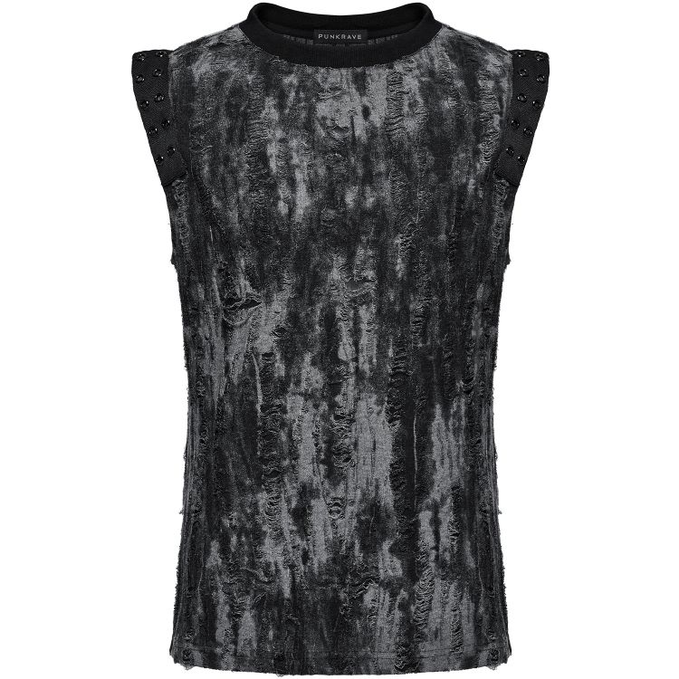 Gray 'Grimbald' Sleeveless T-Shirt