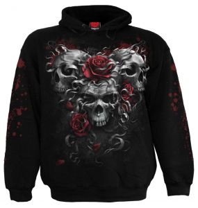 Black 'Skulls N' Roses' Kids Hoody