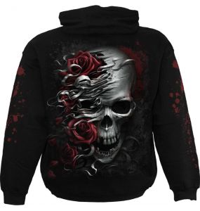 Sweat à Capuche pour Enfants 'Skulls N' Roses' Noir