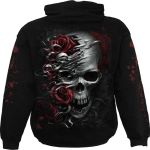 Sweat à Capuche pour Enfants 'Skulls N' Roses' Noir