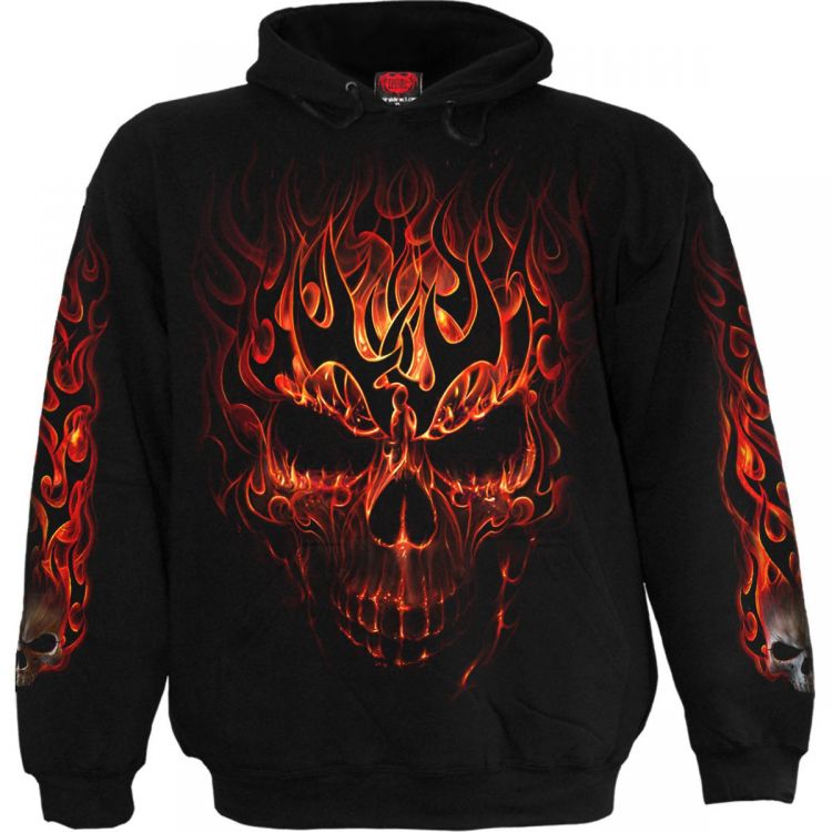 Black 'Skull Blast' Kids Hoody